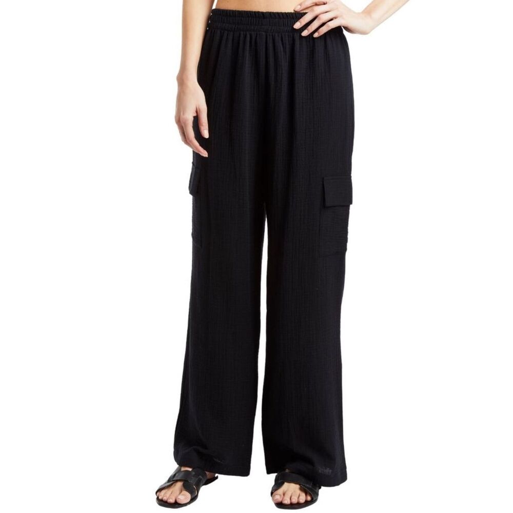 Drew Clothing Solana Eden Gauze Pants Black